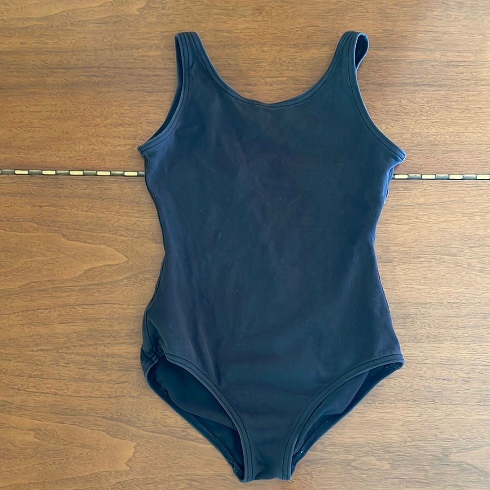 Girl’s Capezio High Neck Tank Black Leotard
